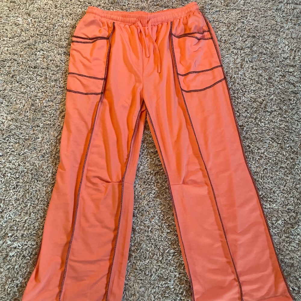 Vibrant Orange Kids Joggers